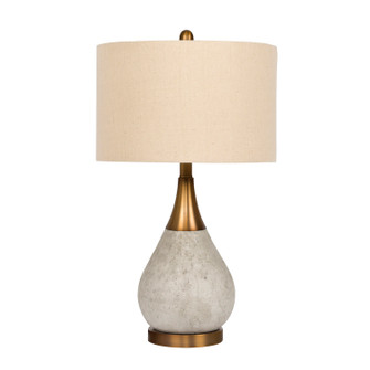 Table Lamp One Light Table Lamp in Concrete Brass (46|86237)