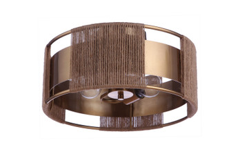 Kensey Two Light Semi Flush Mount in Satin Brass (46|59052-SB)