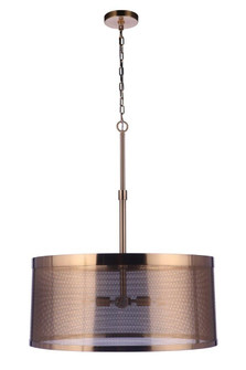 Mesh Four Light Pendant in Satin Brass (46|58994-SB)