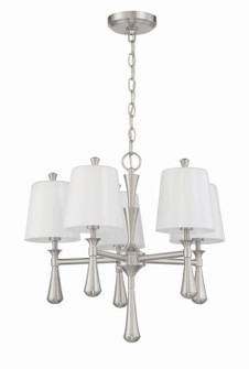 Palmer Five Light Mini Chandelier in Brushed Polished Nickel (46|57425-BNK)