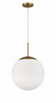 Gaze One Light Pendant in Satin Brass (46|56893-SB-WG)