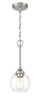 Glenda One Light Mini Pendant in Brushed Polished Nickel (46|56291-BNK)