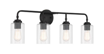 Stowe Four Light Vanity in Flat Black (46|56004-FB)