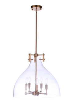Chardonnay Five Light Pendant in Satin Brass (46|55895-SB)