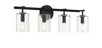 Hailie Four Light Vanity in Flat Black (46|55604-FB)