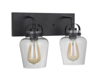 Trystan Two Light Vanity in Flat Black (46|53502-FB)