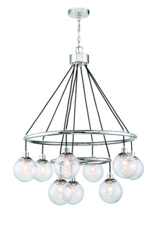 Que Nine Light Chandelier in Chrome (46|53329-CH)