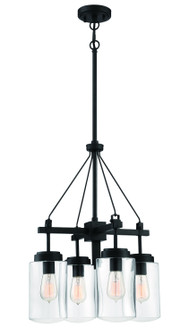 Crosspoint Four Light Outdoor Chandelier in Espresso (46|52124-ESP)