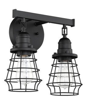 Thatcher Two Light Vanity in Flat Black (46|50602-FB)