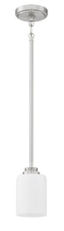 Bolden One Light Mini Pendant in Brushed Polished Nickel (46|50591-BNK-WG)