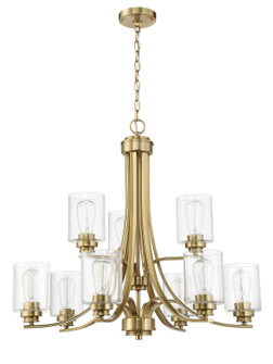 Bolden Nine Light Chandelier in Satin Brass (46|50529-SB)