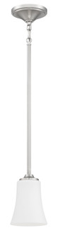 Gwyneth One Light Mini Pendant in Brushed Polished Nickel (46|50491-BNK-WG)