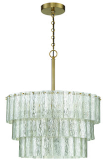 Museo Nine Light Pendant in Satin Brass (46|48694-SB)