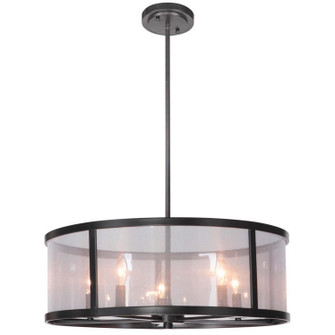 Danbury Five Light Pendant in Matte Black (46|36795-MBK)