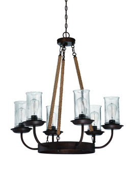 Thornton Six Light Chandelier in Aged Bronze Brushed (46|36126-ABZ)