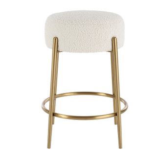 Arles Counter Stool in Brushed Brass (52|23810)