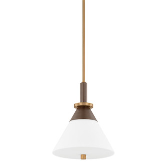 Staton One Light Pendant in Patina Brass (67|F4212-PBR/BRZ)