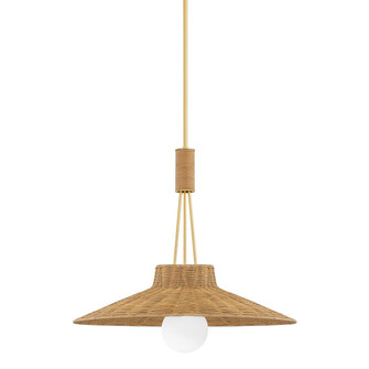 Laudine One Light Pendant in Aged Brass (428|H921701-AGB)