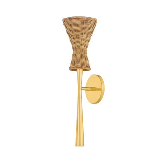 Honey One Light Wall Sconce in Aged Brass (428|H918101-AGB)