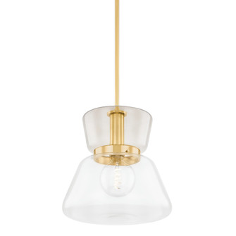 Elodie One Light Pendant in Aged Brass (428|H910701L-AGB)