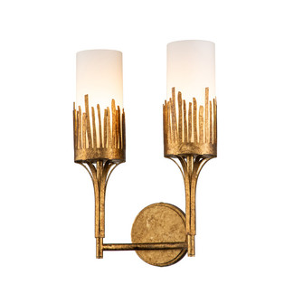 Sawgrass Two Light Wall Sconce in Gold Leaf (175|SC20319G-2)