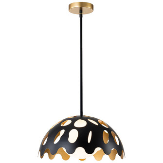 Pebbles One Light Pendant in Black (175|PD7376B-15)