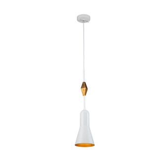 Etoile One Light Pendant in White (175|PD00117W-1)