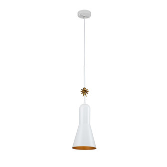 Etoile One Light Pendant in White (175|PD00115W-1)