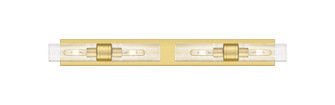 Downtown Urban Four Light Bath Vanity in Satin Gold (405|617S-4W-SG-G617-8SDY)