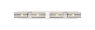 Downtown Urban Four Light Bath Vanity in Polished Nickel (405|617S-4W-PN-G617-8SM)