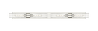 Downtown Urban Four Light Bath Vanity in Satin Nickel (405|617L-4W-SN-G617-11SDY)