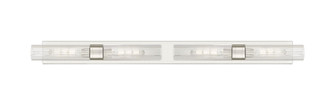 Downtown Urban Four Light Bath Vanity in Satin Nickel (405|617L-4W-SN-G617-11SCL)