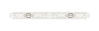 Downtown Urban Four Light Bath Vanity in Satin Nickel (405|617L-4W-SN-G617-11DE)