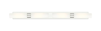 Downtown Urban Four Light Bath Vanity in Polished Nickel (405|617L-4W-PN-G617-11SWH)