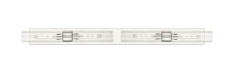 Downtown Urban Four Light Bath Vanity in Polished Nickel (405|617L-4W-PN-G617-11SDY)