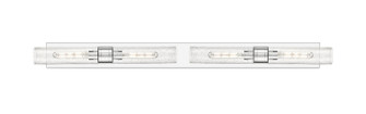 Downtown Urban Four Light Bath Vanity in Polished Chrome (405|617L-4W-PC-G617-11SDY)