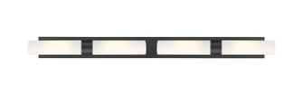 Downtown Urban Four Light Bath Vanity in Matte Black (405|617L-4W-BK-G617-11SWH)