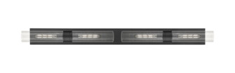 Downtown Urban Four Light Bath Vanity in Matte Black (405|617L-4W-BK-G617-11SDY)