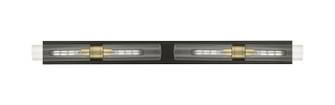 Downtown Urban Four Light Bath Vanity in Black Antique Brass (405|617L-4W-BAB-G617-11CL)