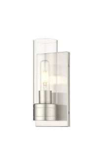 Downtown Urban One Light Wall Sconce in Satin Nickel (405|617-1W-SN-G617-8CL)