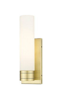 Downtown Urban One Light Wall Sconce in Antique Brass (405|617-1W-AB-G617-11SWH)