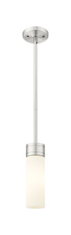 Downtown Urban One Light Mini Pendant in Satin Nickel (405|617-1S-SN-G617-8SWH)