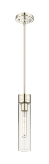 Downtown Urban One Light Mini Pendant in Polished Nickel (405|617-1S-PN-G617-11CL)