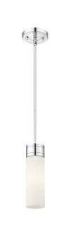 Downtown Urban One Light Mini Pendant in Polished Chrome (405|617-1S-PC-G617-8SWH)