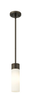 Downtown Urban One Light Mini Pendant in Oil Rubbed Bronze (405|617-1S-OB-G617-8SWH)