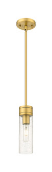 Downtown Urban One Light Mini Pendant in Brushed Brass (405|617-1S-BB-G617-8SDY)