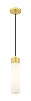 Downtown Urban One Light Mini Pendant in Satin Gold (405|617-1P-SG-G617-11WH)