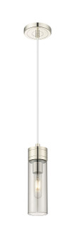 Downtown Urban One Light Mini Pendant in Polished Nickel (405|617-1P-PN-G617-8SM)