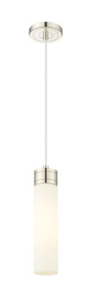 Downtown Urban One Light Mini Pendant in Polished Nickel (405|617-1P-PN-G617-11SWH)