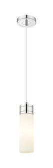 Downtown Urban One Light Mini Pendant in Polished Chrome (405|617-1P-PC-G617-8SWH)